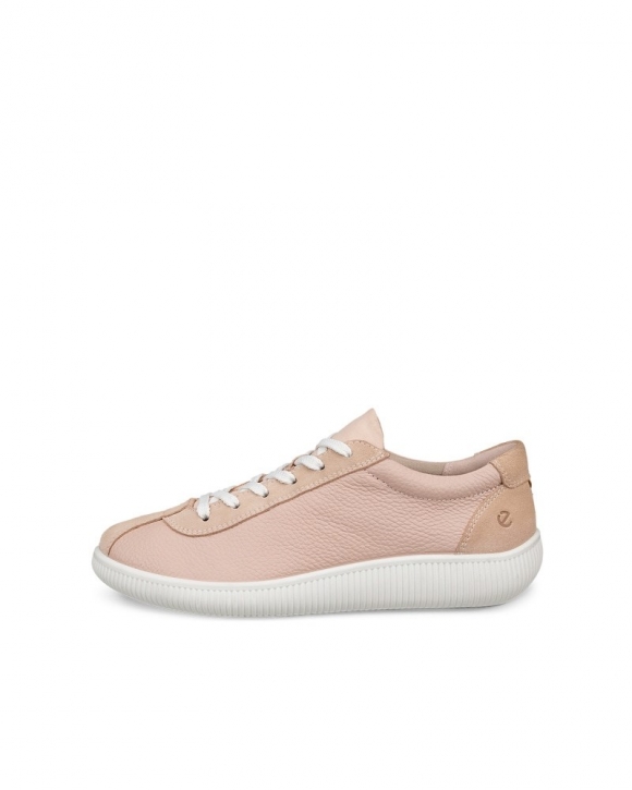 ECCO Soft Zero Damen Ledersneaker - Rosa ECCO Soft Zero Damen Ledersneaker - Rosa