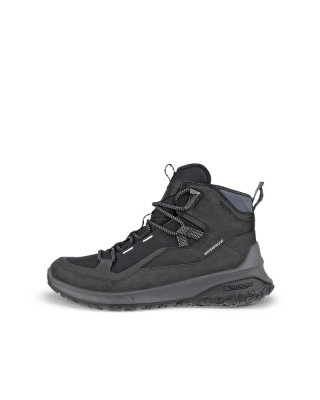 ECCO ULT-TRN Mid Herren Wasserdichte Trekkingschuhe aus Nubukleder - Schwarz
