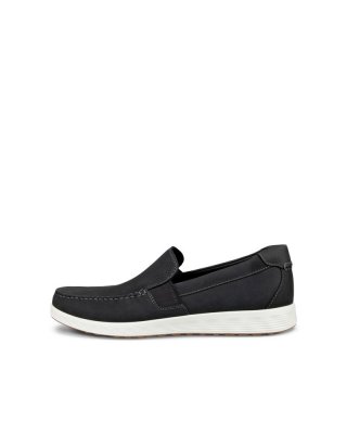 ECCO S Lite Moc Herren Mokassins aus Nubukleder - Schwarz ECCO S Lite Moc Herren Mokassins aus Nubukleder - Schwarz
