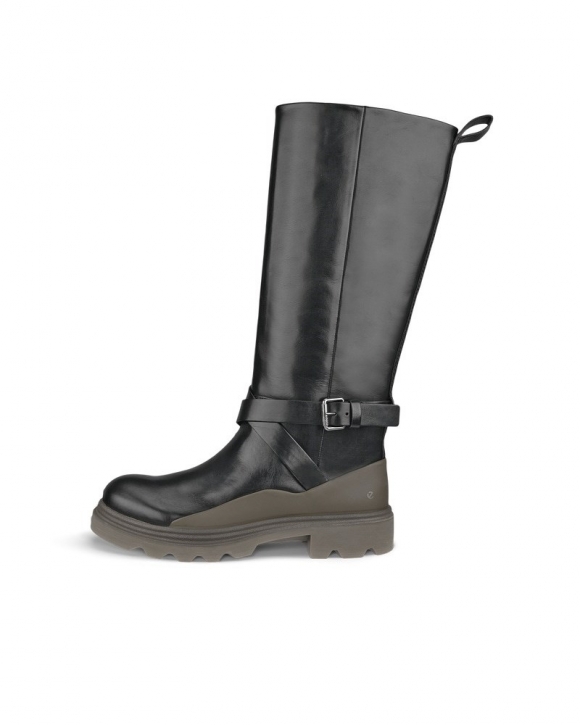 ECCO Grainer Damen Hoher Stiefel aus Leder - Braun