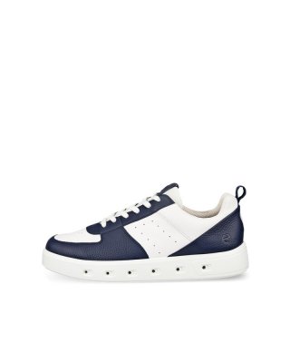 ECCO Street 720 Herren Ledersneaker mit Gore-Tex - Blau