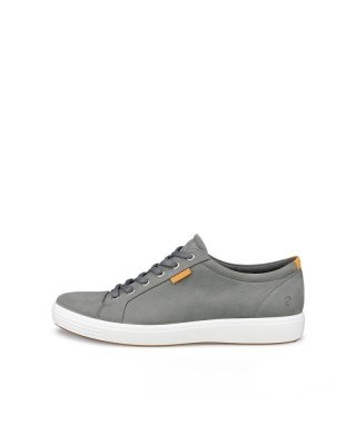 ECCO SOFT 7 Herren Sneaker aus Nubukleder - Grau