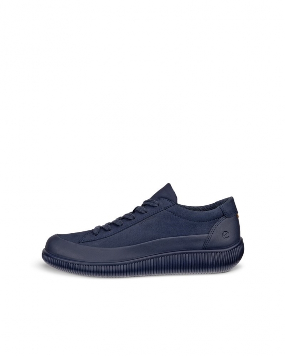 ECCO SOFT ZERO Damen Wasserdichte Nubuklederschuh - Blau ECCO SOFT ZERO Damen Wasserdichte Nubuklederschuh - Blau