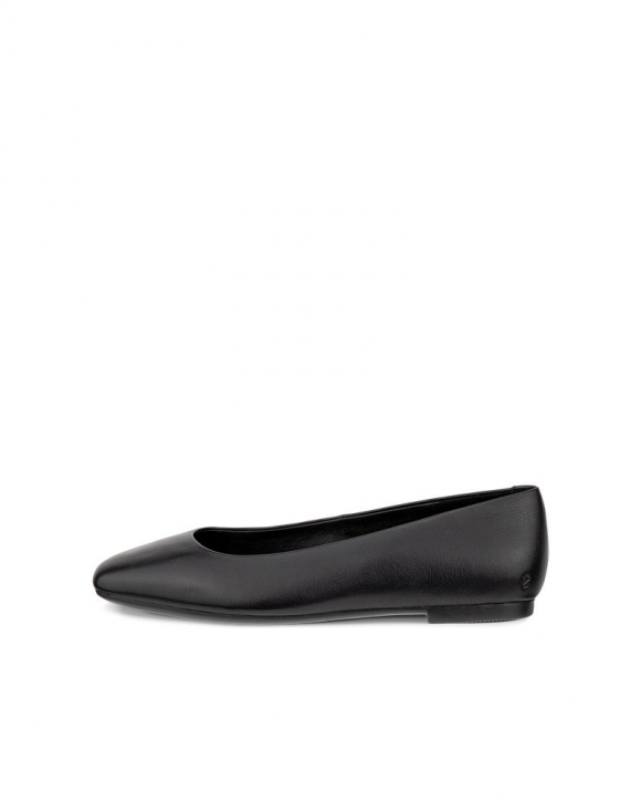 ECCO Margot Damen Lederballerina - Schwarz