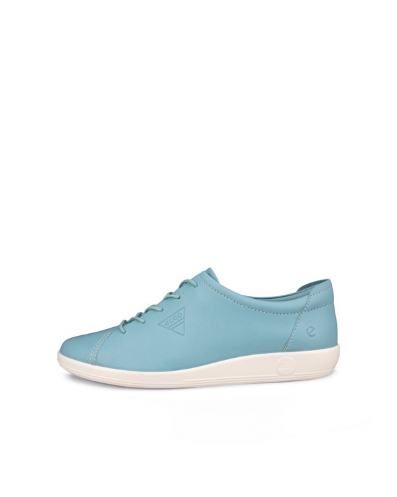 ECCO Soft 2.0 Damen Ledersneaker - Blau
