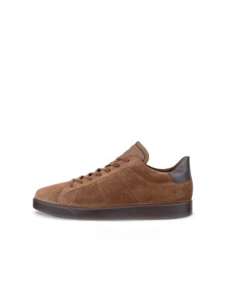 ECCO STREET LITE Herren Sneaker aus Veloursleder - Braun