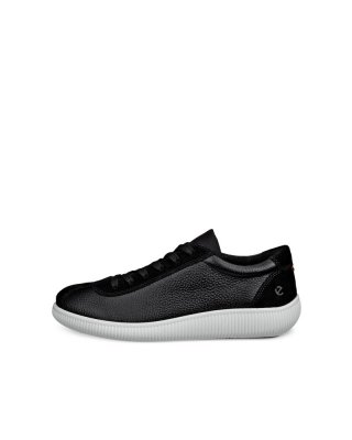 ECCO Soft Zero Damen Ledersneaker - Schwarz