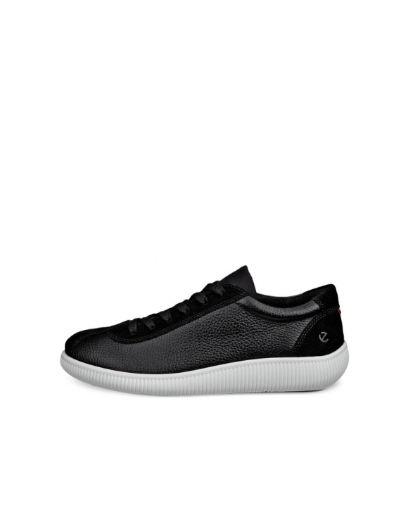ECCO Soft Zero Damen Ledersneaker - Schwarz