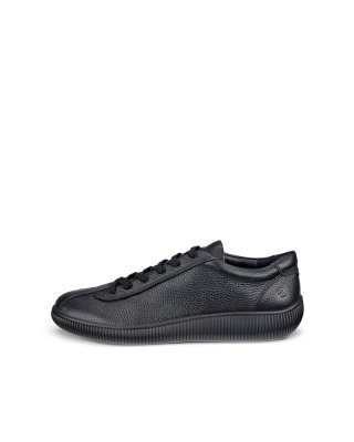 ECCO Soft Zero Herren Ledersneaker - Schwarz