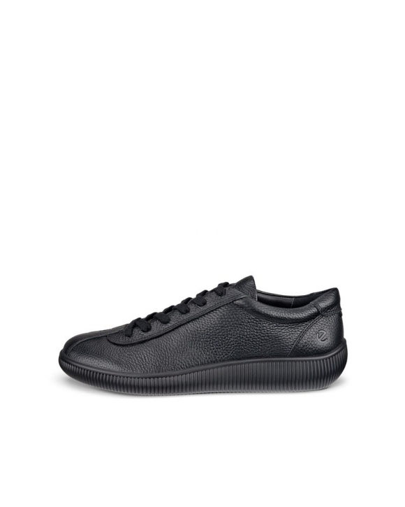 ECCO Soft Zero Herren Ledersneaker - Schwarz