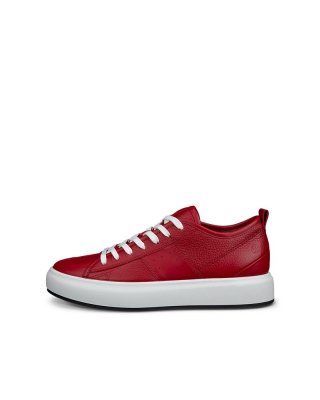 ECCO Street Ace Damen Ledersneaker - Rot
