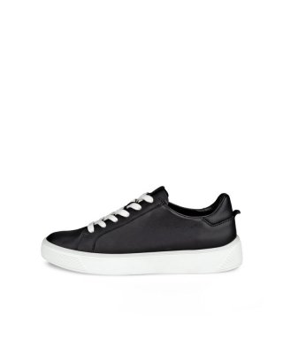 ECCO Street Tray Damen Ledersneaker - Schwarz