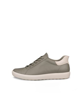 ECCO SOFT 7 Damen Ledersneaker - Grün