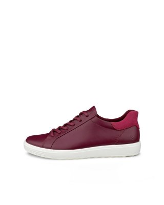 ECCO SOFT 7 Damen Ledersneaker - Rot