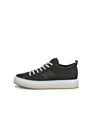 ECCO Street Ace Herren Sneaker aus Nubukleder - Grün ECCO Street Ace Herren Sneaker aus Nubukleder - Grün
