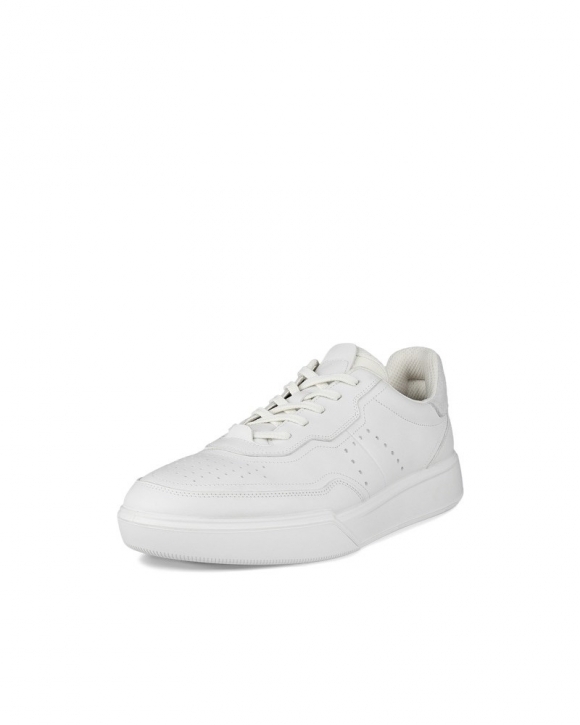 ECCO Street Court Herren Ledersneaker - Weiß