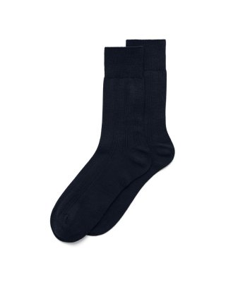 ECCO Herren Gerippte Socken - Blau ECCO Herren Gerippte Socken - Blau