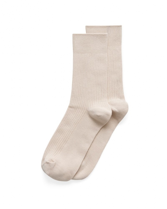 ECCO Casual Unisex Gerippte Socken - Beige