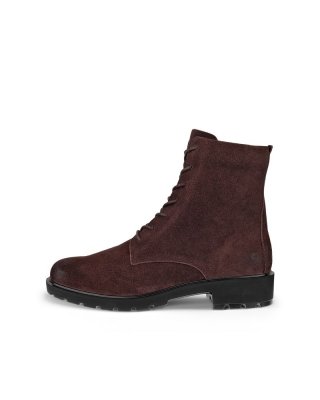 ECCO METROPOLE VIENNA Damen Schnürstiefel aus Leder - Braun