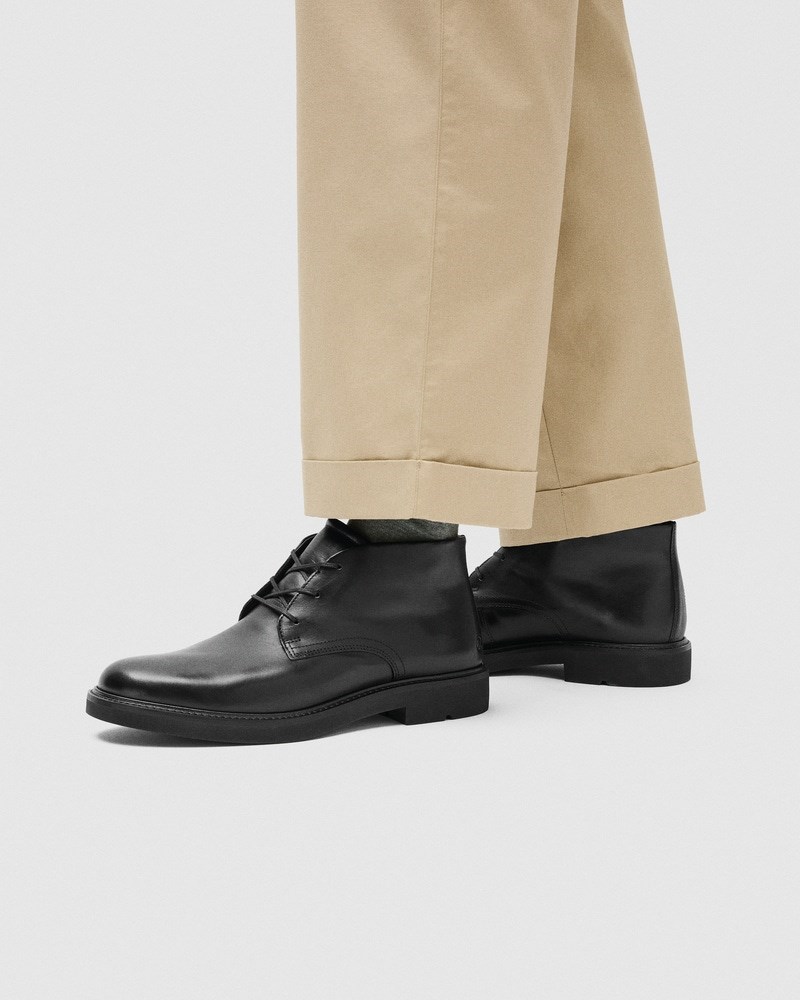 ECCO Metropole London Herren Chukka Boot aus Leder - Schwarz