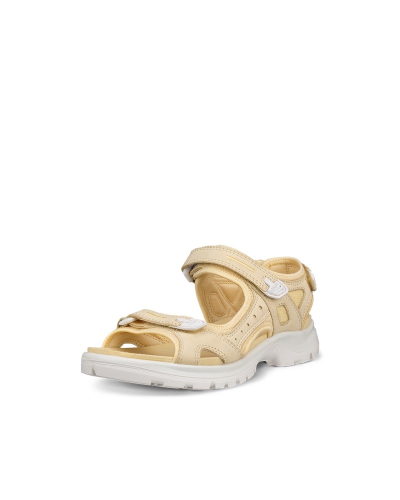 ECCO OFFROAD Damen Trekkingsandale aus Nubukleder - Gelb