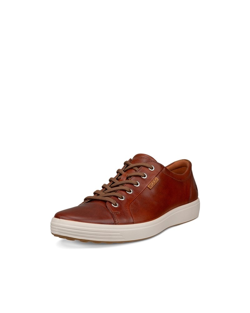 ECCO Soft 7 Herren Ledersneaker - Braun