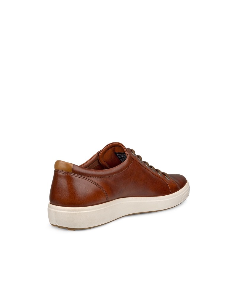ECCO Soft 7 Herren Ledersneaker - Braun