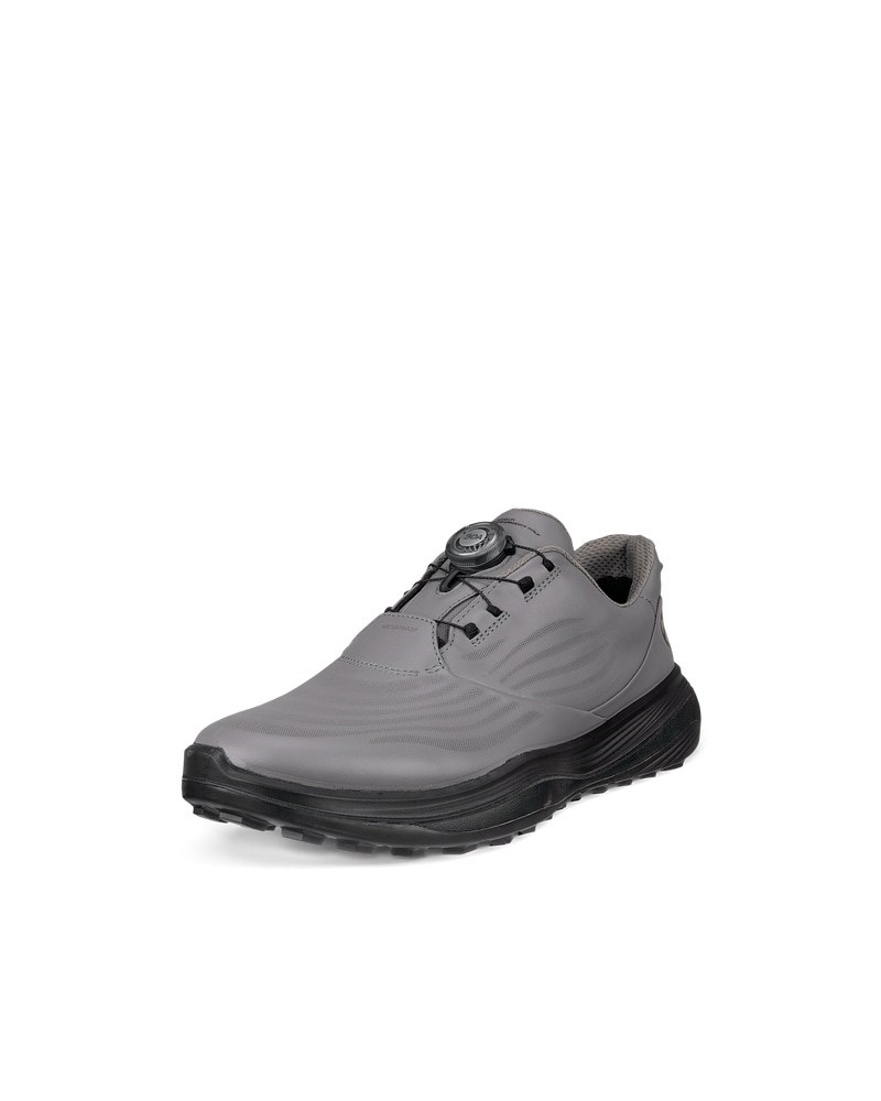 ECCO Golf LT1 Herren Wasserdichte Golfschuh aus Leder - Grau
