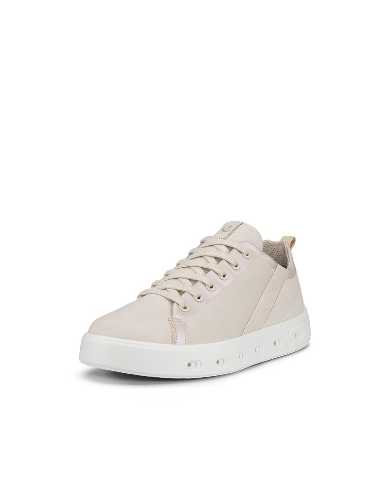 ECCO Street 720 Damen Sneaker aus Nubukleder mit Gore-Tex - Beige