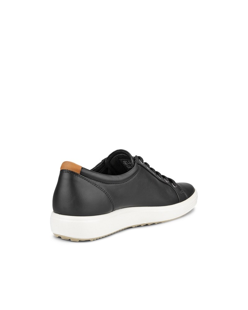 ECCO Soft 7 Damen Ledersneaker - Schwarz