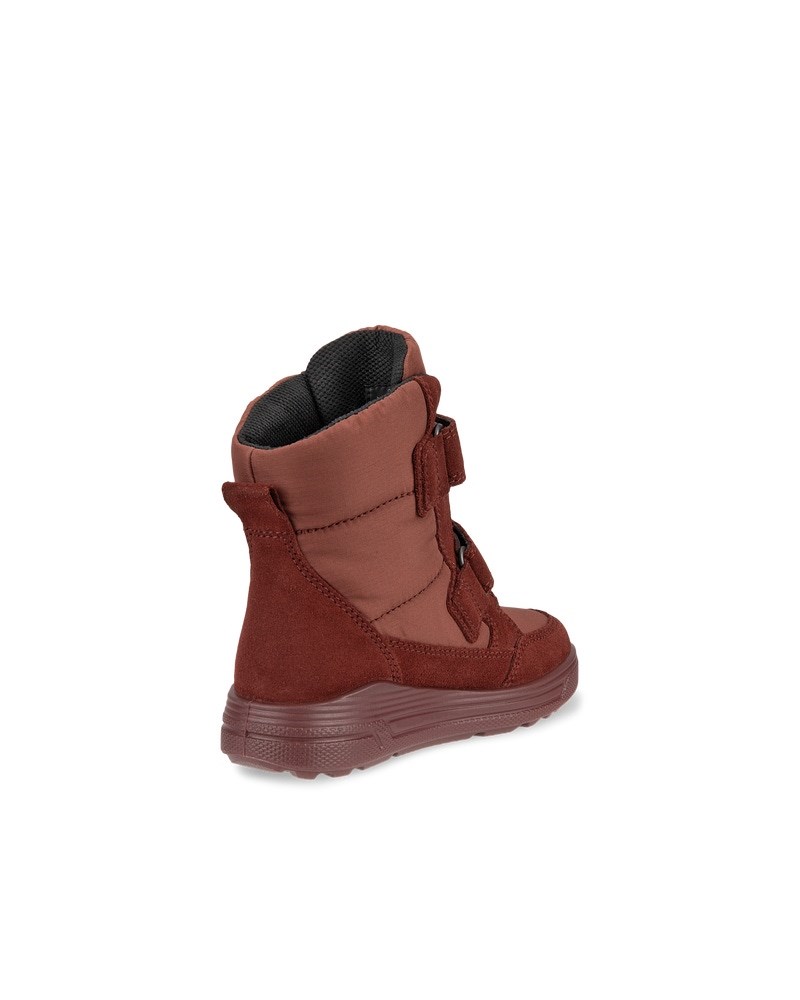 ECCO URBAN SNOWBOARDER Kinder Winterstiefel aus Veloursleder mit Gore-Tex - Rot