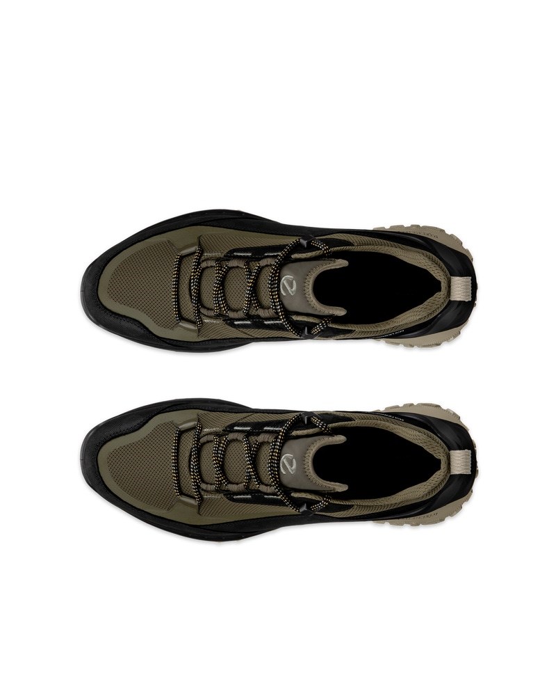 ECCO Ult-Trn Herren Wasserdichte Trekkingschuhe aus Nubukleder - Grün