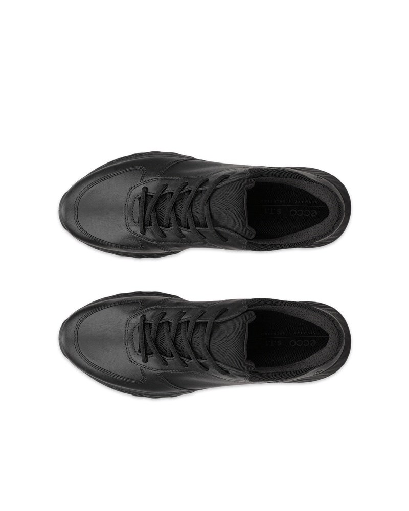 ECCO Exostride Damen Outdoor-Schuhe aus Leder mit Gore-Tex - Schwarz