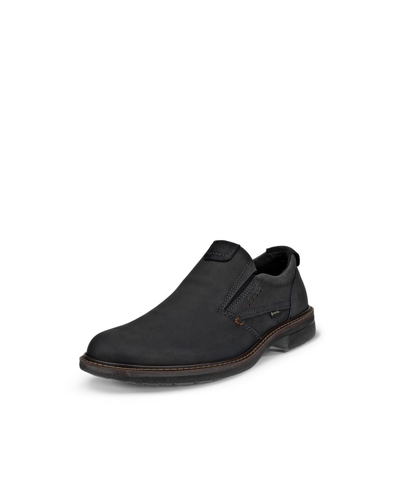 ECCO Turn Herren Lederslipper mit Gore-Tex - Schwarz