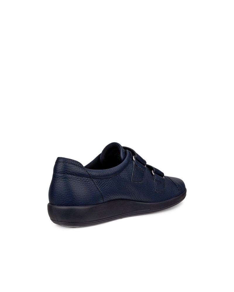 ECCO Soft 2.0 Damen Ledersneaker - Blau