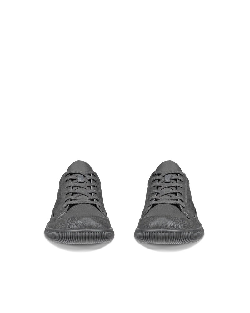 ECCO SOFT ZERO Herren Sneaker aus Nubukleder - Grau