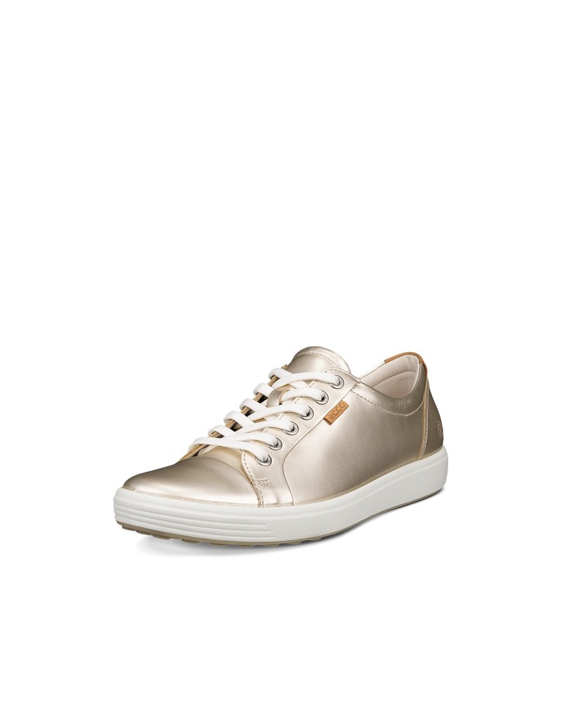 ECCO Soft 7 Damen Ledersneaker - Metallic