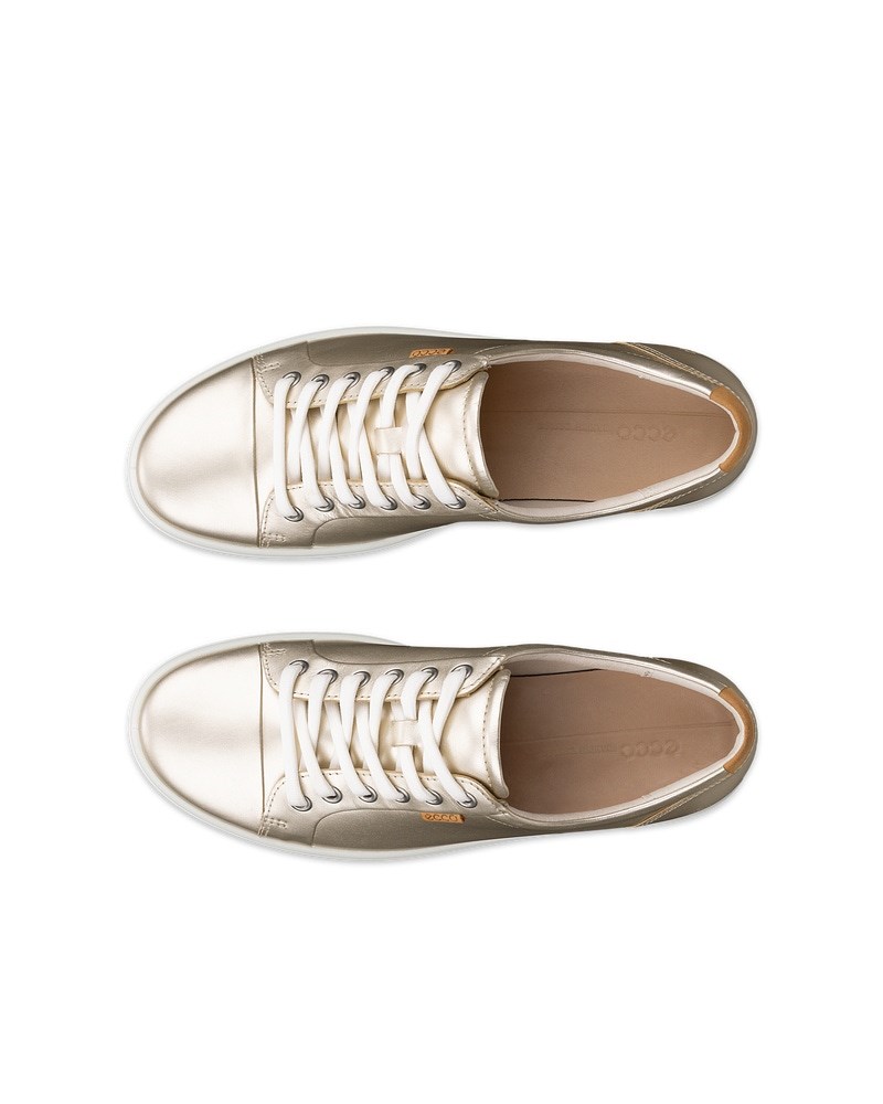 ECCO Soft 7 Damen Ledersneaker - Metallic