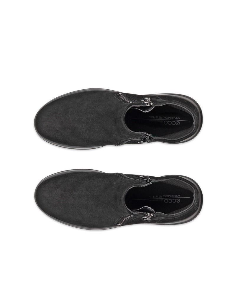 ECCO MOVE Damen Velourslederstiefel - Schwarz