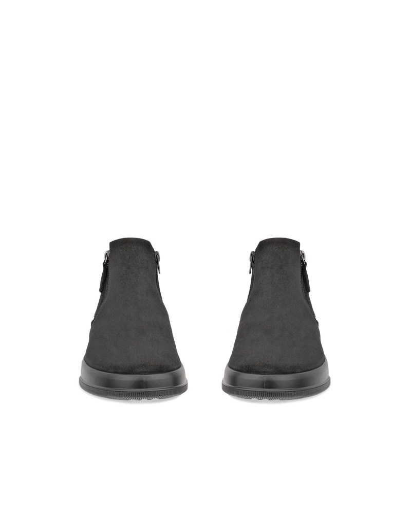 ECCO MOVE Damen Velourslederstiefel - Schwarz