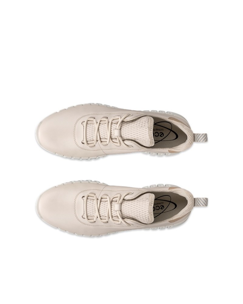 ECCO Gruuv Damen Ledersneaker - Beige