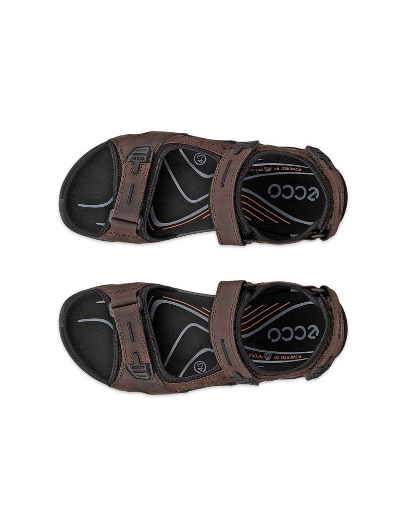 ECCO Offroad Herren Trekkingsandale aus Nubukleder - Braun