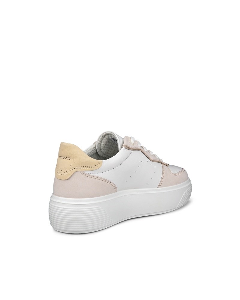 ECCO Street Platform Damen Ledersneaker - Weiß