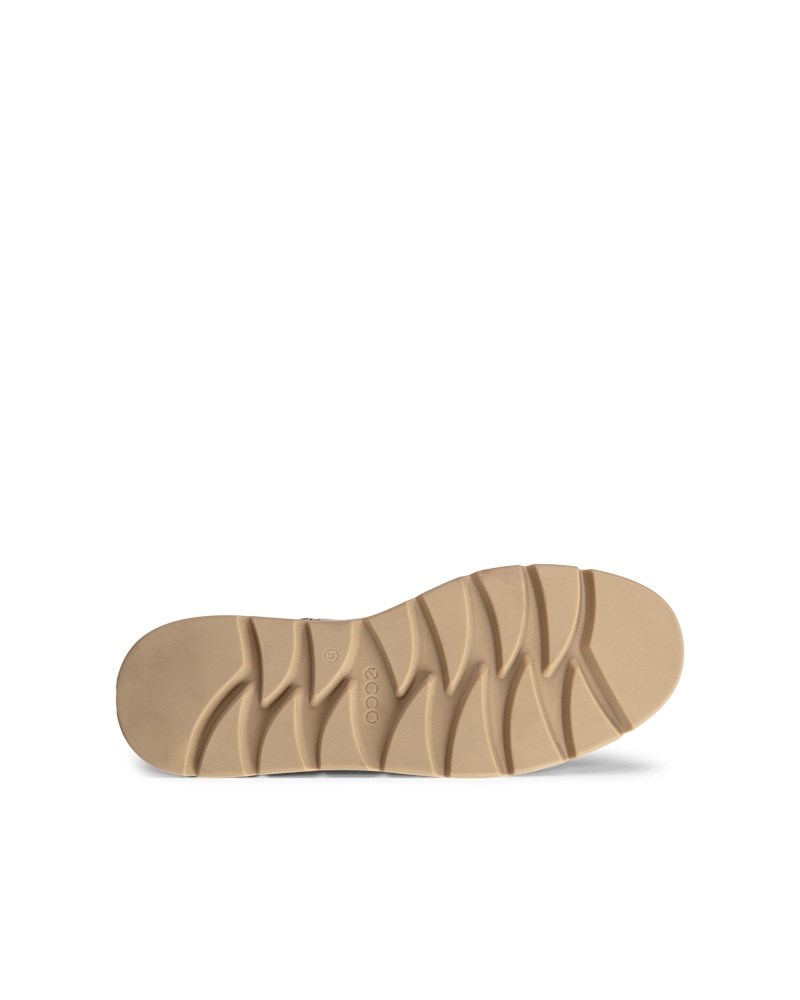 ECCO Nouvelle Damen Schnürstiefel aus Leder - Beige