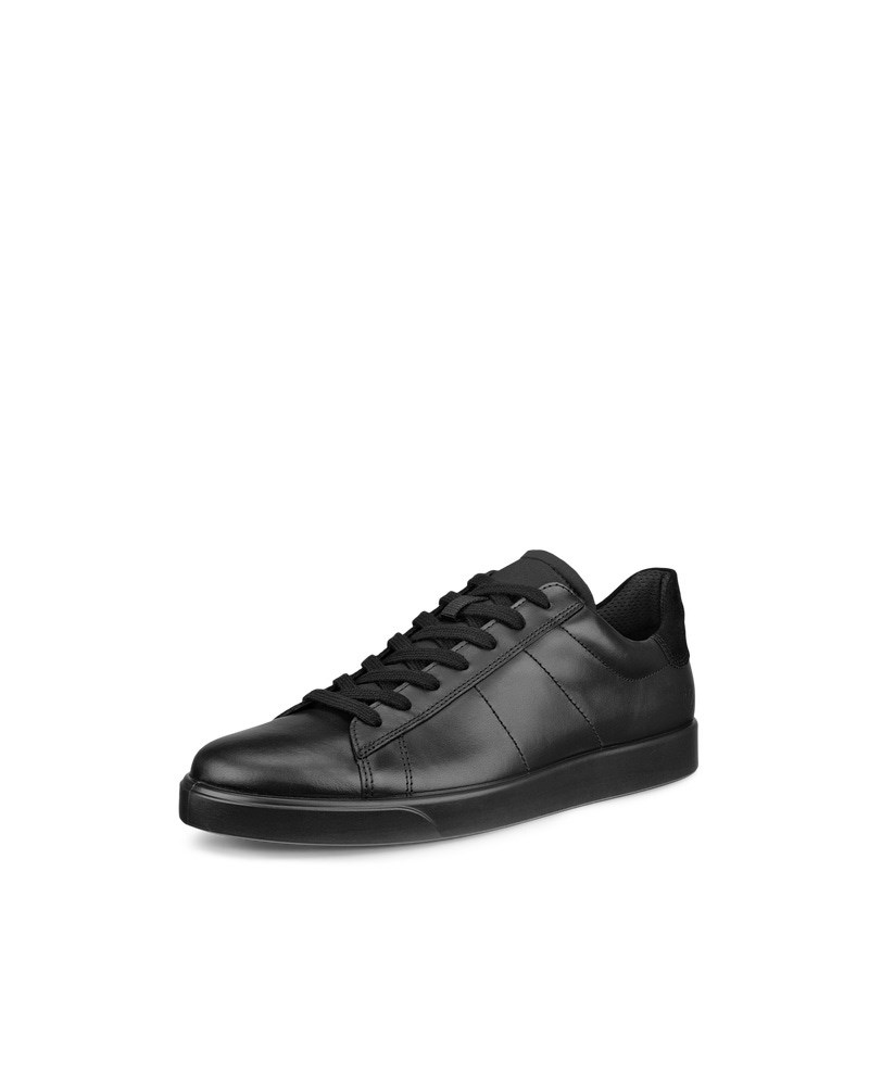 ECCO Street Lite Herren Ledersneaker - Schwarz