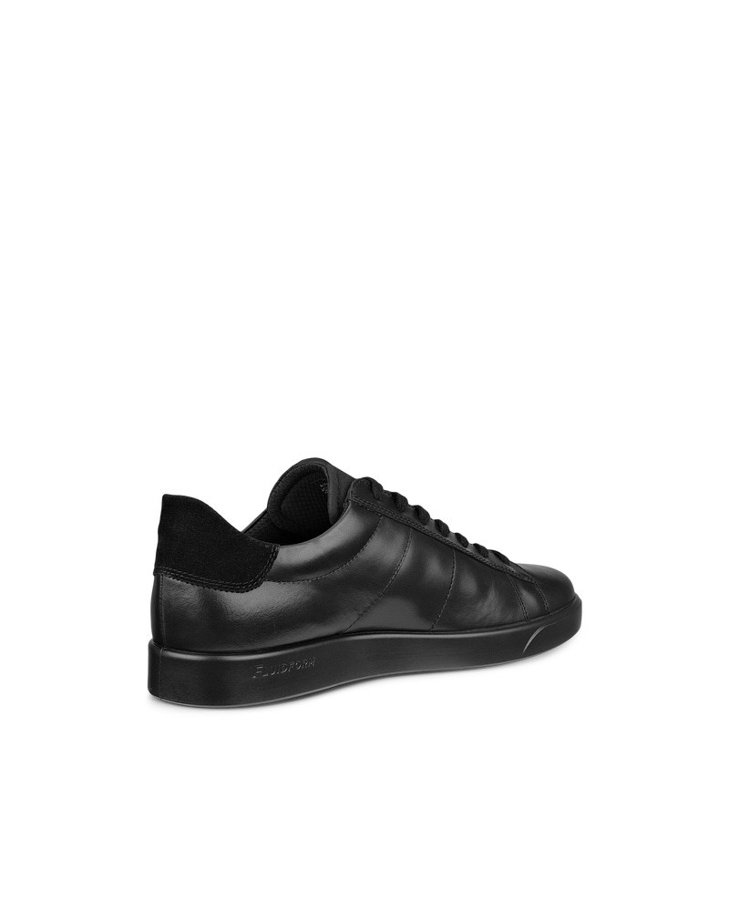 ECCO Street Lite Herren Ledersneaker - Schwarz