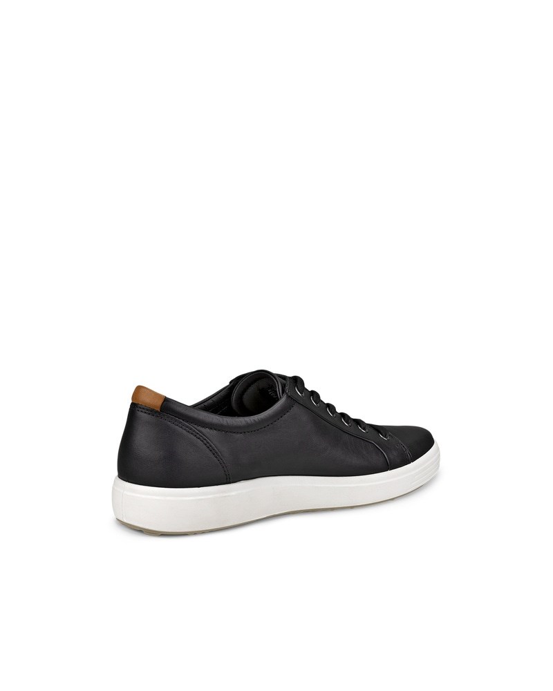 ECCO Soft 7 Herren Ledersneaker - Schwarz