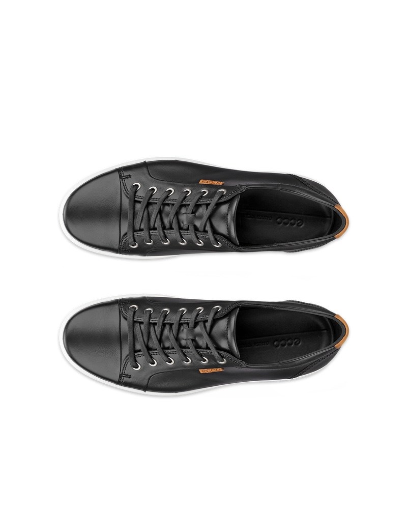 ECCO Soft 7 Herren Ledersneaker - Schwarz