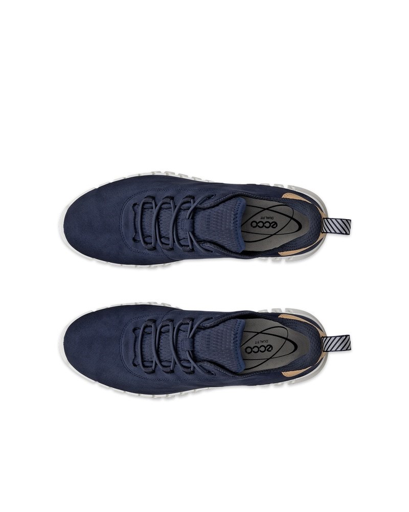 ECCO GRUUV Damen Sneaker aus Nubukleder - Blau