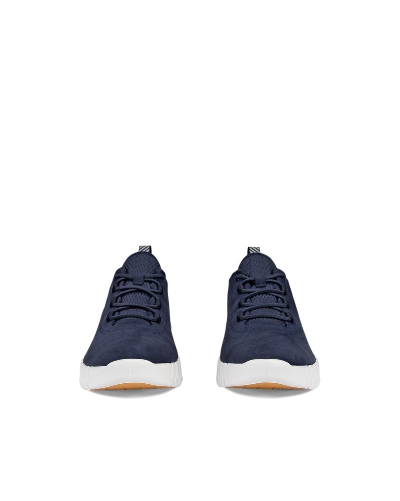 ECCO GRUUV Damen Sneaker aus Nubukleder - Blau